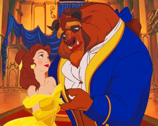 Beauty And The Beast painting by numbers