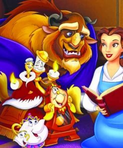 The Beauty And The Beast Reading paint by numbers
