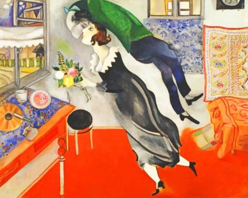 Birthday By Marc Chagall paint by numbers