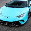 Blue Lamborghini painting by numbers