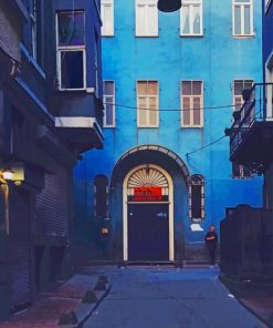 Blue Street In Istanbul paint by numbers