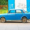 Vintage Blue Car paint by numbers