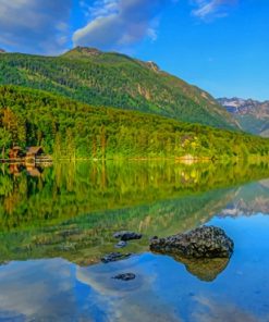 Bohinj Lake In Slovenia paint by numbers