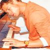 Brad Pitt Playing Piano paint by numbers