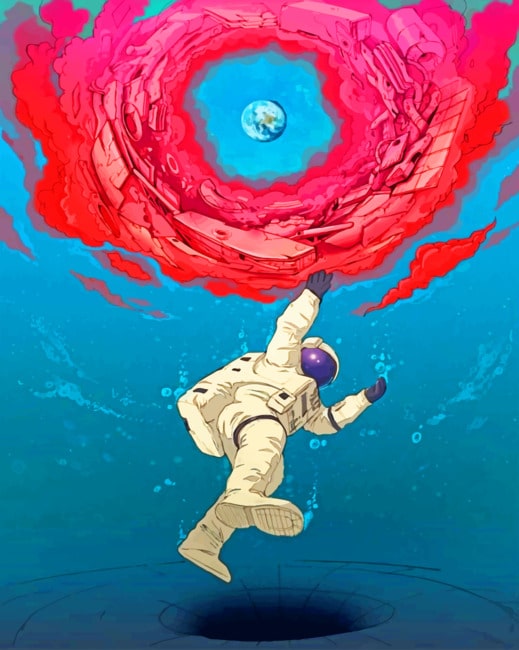 Cartoon Astronaut painting by numbers