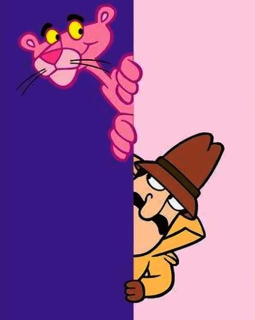The Pink Panther painting by numbers