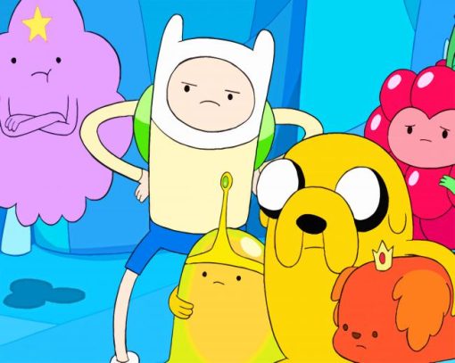 Adventure Time Cartoon paint by numbers