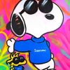 Supreme Snoopy painting by numbers