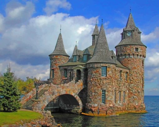 Boldt Castle In Scotland paint by numbers