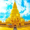Chedi Phra Mahathat Si Wiang Chai India paint by numbers