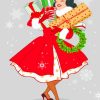 Christmas Disney Princess paint by numbers