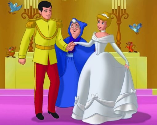 Cinderella And The Prince paint by numbers