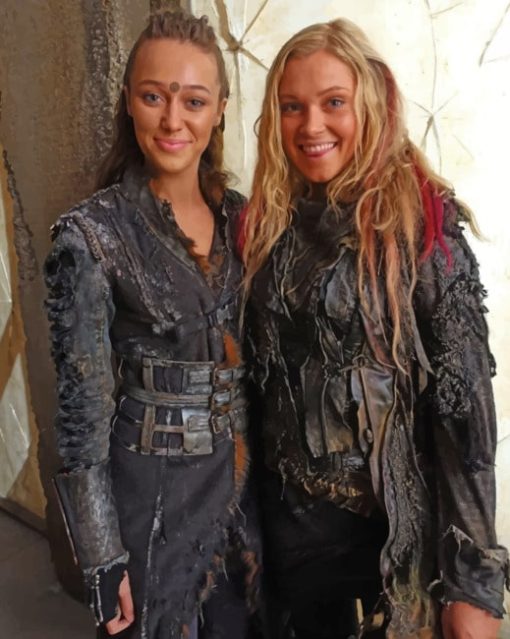 Clarke And Lexa From 100 painting by numbers