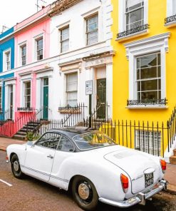 Classic White Car painting by numbers