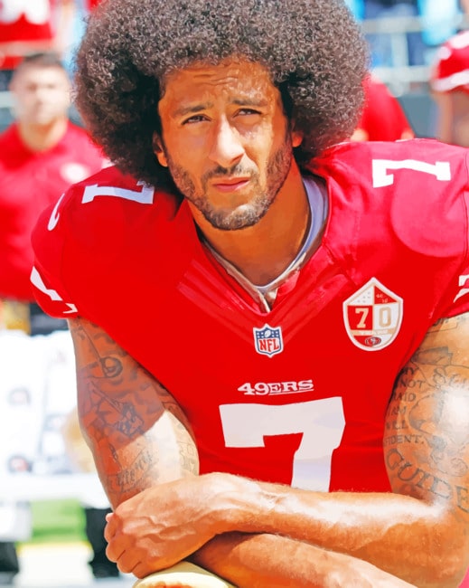 Colin Kaepernick Football Player paint by numbers