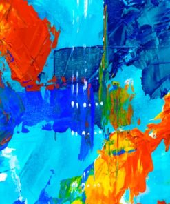 Colorful Abstract paint by numbers