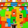 Colorful Architecture painting by numbers