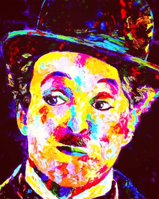 Charlie Chaplin Art painting by numbers