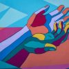 Colorful Hands painting by numbers