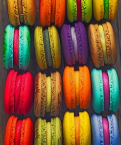 Colorful Macaroons painting by numbers