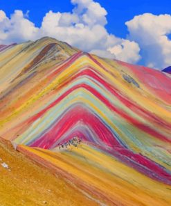 Colorful Mountains paint by numbers
