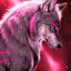 Purple Wolf paint by numbers