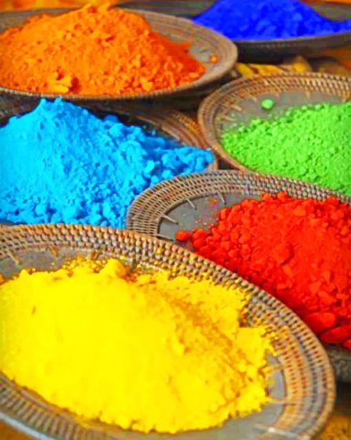 Holi Color Powder paint by numbers