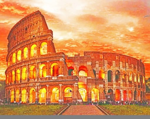 Colosseum painting by numbers