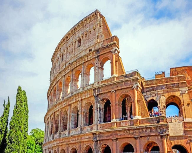 The Colosseum In Rome paint by numbers