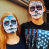 Couple With Make Up Masks paint by numbers
