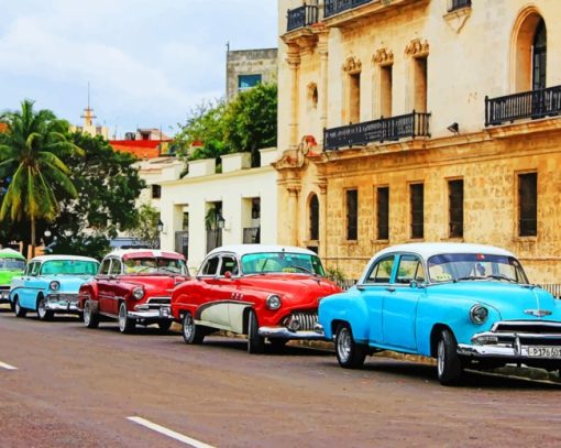 Cuba's Classic Cars paint by numbers