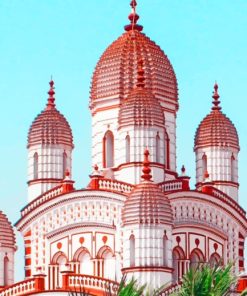Dakshineswar Kali Temple India paint by numbers