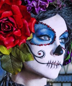 Day Of The Dead Mask paint by numbers