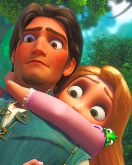 rapunzel and flynn painting by numbers