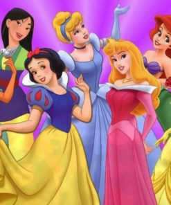 Disney Princesses All Together paint by numbers