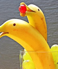 Dolphin Bananas painting by numbers