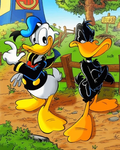 Donald And Duff paint by numbers
