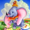 Dumbo The Elephant paint by numbers