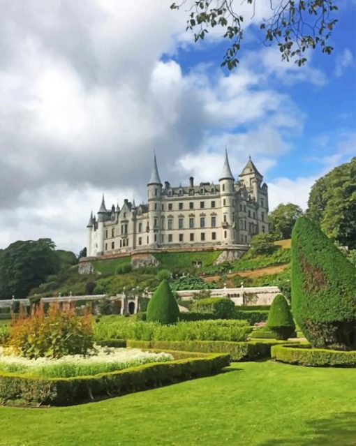 Dunrobin Castle paint by numbers