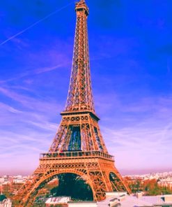 Eiffel Tower Landmark paint by numbers