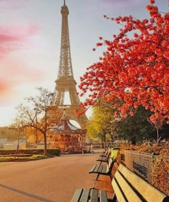 Fall Colors In Paris painting by numbers