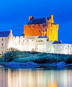 Eilean Donan Castle In Night paint by numbers