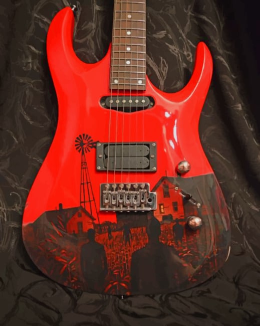 Electric Guitar painting by numbers