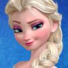 Princess Frozen Elsa painting by numbers