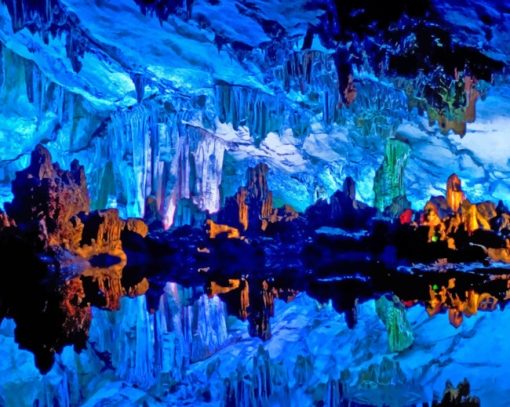 Reed Flute Cave Painting by numbers