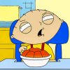 Stewie Griffin Eating paint by numbers