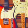 Fender Stratocaster And Telecaster paint by numbers