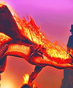 Fire Dragon painting by numbers