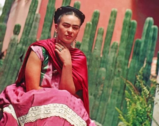 Artist Frida Khalo paint by numbers