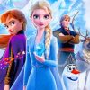 Poster Of Frozen Characters painting by numbers